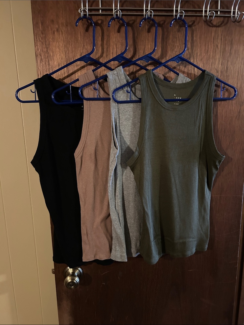 Everyday Ribbed Tank Top — Olive, Gray, Taupe, Black